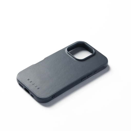 Kaitseümbris Shield Case, Apple iPhone 16 Pro, sinakashall, MagSafe, naturaalsest nahast tagaküljega, Mujjo - Image 4