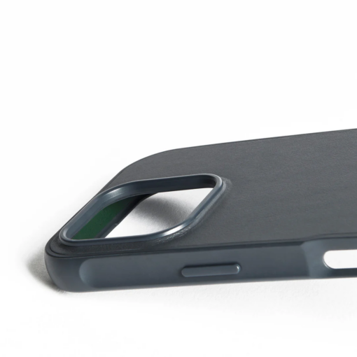 Kaitseümbris Shield Case, Apple iPhone 16 Pro, sinakashall, MagSafe, naturaalsest nahast tagaküljega, Mujjo - Image 9