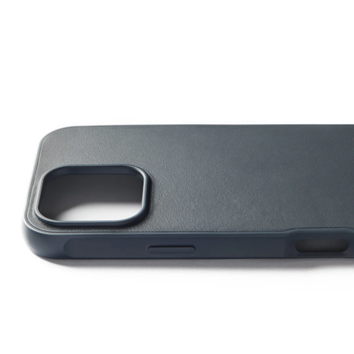 Kaitseümbris Shield Case, Apple iPhone 16 Pro Max, sinakashall, MagSafe, naturaalsest nahast tagaküljega, Mujjo - Image 3