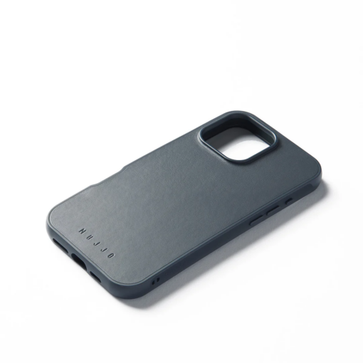 Kaitseümbris Shield Case, Apple iPhone 16 Pro Max, sinakashall, MagSafe, naturaalsest nahast tagaküljega, Mujjo - Image 4