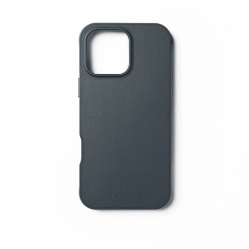 Kaitseümbris Shield Case, Apple iPhone 16 Pro Max, sinakashall, MagSafe, naturaalsest nahast tagaküljega, Mujjo - Image 6