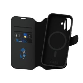 Kaitseümbris kaanega Tango 2-in-1 MagSafe, Apple iPhone 16, must, CARE by PanzerGlass