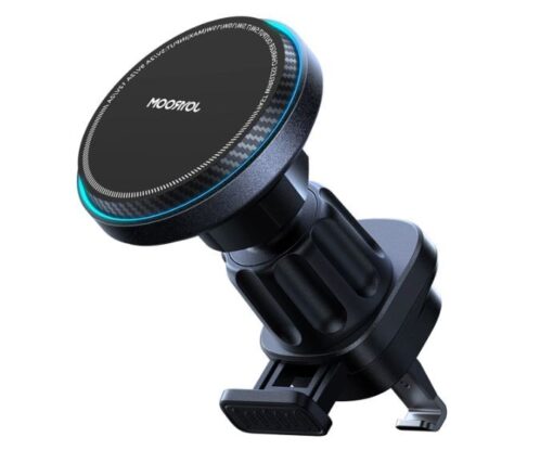 Wireless car charger+holder JOYROOM (JR-ZS387) (MagSafe 15W) for using on ventilation grille black