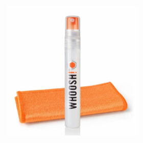 Ekraanipuhastusvahend WHOOSH! 8ml + mikrofiiber puhastuslapp