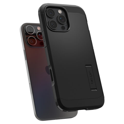 Kaitseümbris Tough Armor T (MagFit + Camera Control), Apple iPhone 16 Pro, must, tugijalaga, MagSafe, kaamera nupuga, Spigen - Image 10