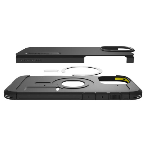 Kaitseümbris Tough Armor T (MagFit + Camera Control), Apple iPhone 16 Pro, must, tugijalaga, MagSafe, kaamera nupuga, Spigen - Image 9