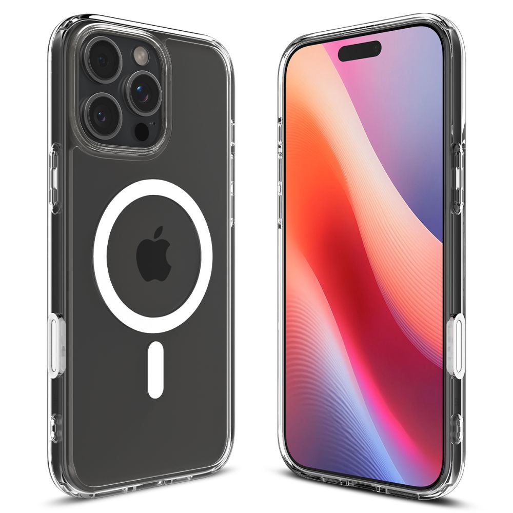 Kaitseümbris Ultra Hybrid T (MagFit + Camera Control), Apple iPhone 16 Pro, läbipaistev valge MagSafe ringiga, kaamera nupuga, Spigen - Image 2