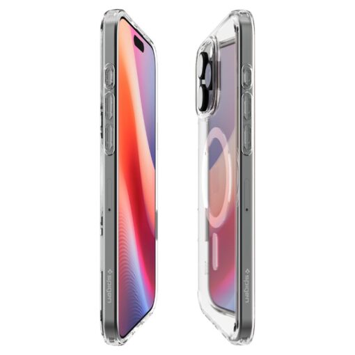 Kaitseümbris Ultra Hybrid T (MagFit + Camera Control), Apple iPhone 16 Pro, läbipaistev valge MagSafe ringiga, kaamera nupuga, Spigen - Image 7