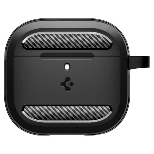 Kaitseümbris Rugged Armor, Apple AirPods 4, must, Spigen - Image 2