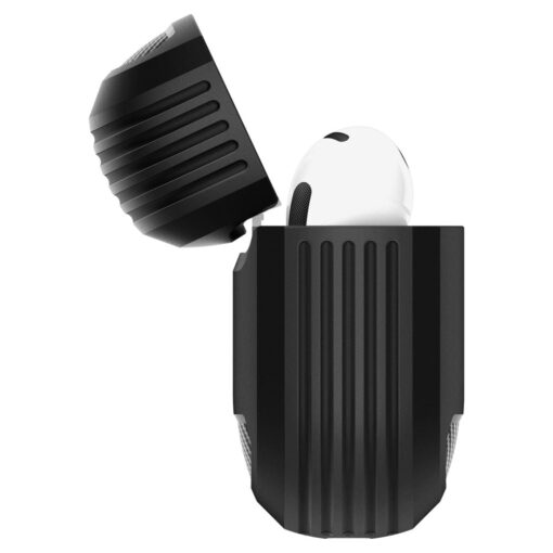 Kaitseümbris Rugged Armor, Apple AirPods 4, must, Spigen - Image 4