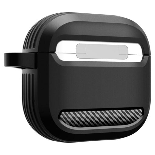 Kaitseümbris Rugged Armor, Apple AirPods 4, must, Spigen - Image 6