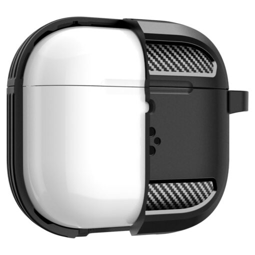 Kaitseümbris Rugged Armor, Apple AirPods 4, must, Spigen - Image 7