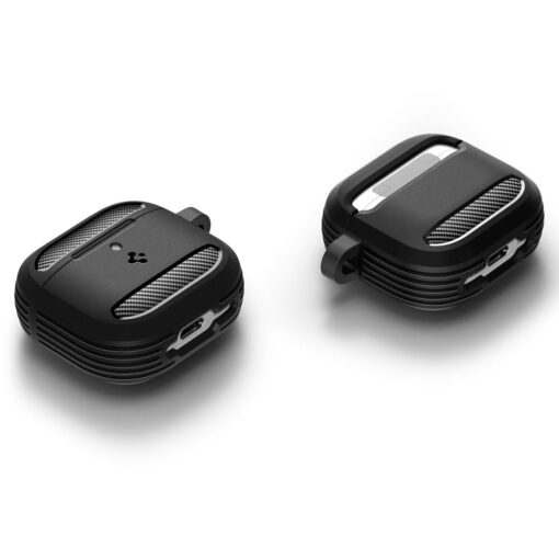 Kaitseümbris Rugged Armor, Apple AirPods 4, must, Spigen - Image 8