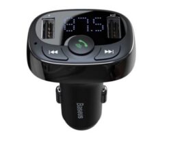 Car charger + FM transmiter BASEUS (S-09A) (2xUSB) black