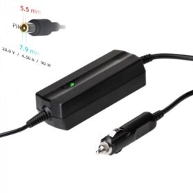 Car charger for laptop Akyga AK-ND-39 (20V / 4.5A 90W 7.9 x 5.5mm + pin) LENOVO 1.2m