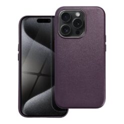 Case Leather Mag Cover (MagSafe) for iPhone 16 Plus purple