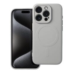 Case Silicone Mag Cover (MagSafe) for iPhone 15 Pro titanium