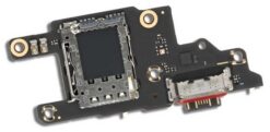 Flex Xiaomi Poco F6 with charging connector and microphone, SIM card contact original (service pack)