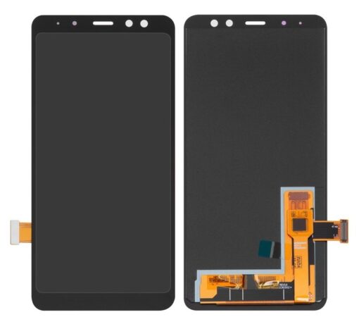 LCD screen Samsung A530 A8 (2018) with touch screen Black OLED (real size)