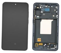LCD screen Samsung A556 A55 5G with touch screen and frame Navy OLED (real size)