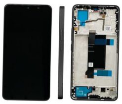 LCD screen Xiaomi Redmi Note 13 Pro 5G with touch screen with frame Midnight Black (compatible with Poco X6 5G) original (service pack)