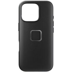 Kaitseümbris Everyday Case, Apple iPhone 16 Pro, must, MagSafe, vegan nahast tagaküljega, Peak Design