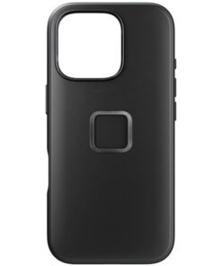 Kaitseümbris Everyday Case, Apple iPhone 16 Pro, must, MagSafe, vegan nahast tagaküljega, Peak Design