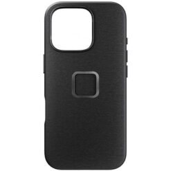 Kaitseümbris Everyday Case, Apple iPhone 16 Pro, tumehall, MagSafe, riidest tagaküljega, Peak Design