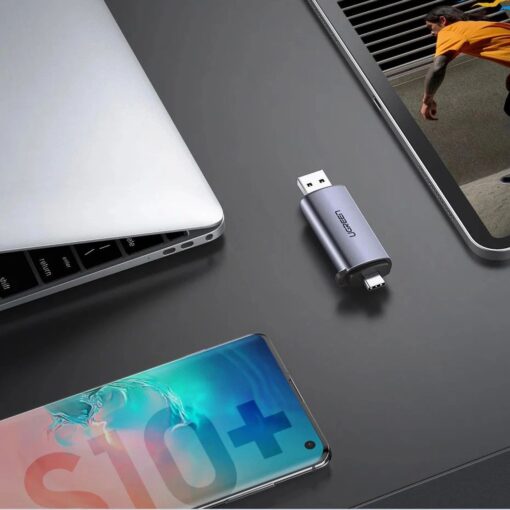 Mälukaardilugeja Ugreen CM185 USB-A 3.0/USB-C 3.1 to TF/SD (50706) hall - Image 5