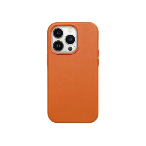 Telefoniümbris Mag Leather Case Apple iPhone 13 oranž