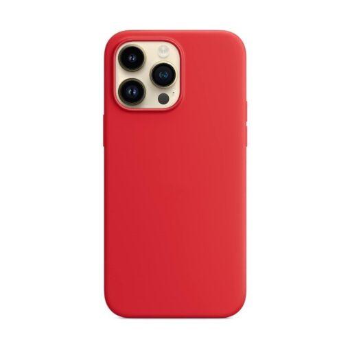 Telefoniümbris Mag Silicone Case Apple iPhone 12/12 Pro punane