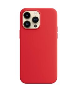 Telefoniümbris Mag Silicone Case Apple iPhone 16 Pro punane