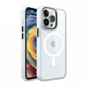 Telefoniümbris Premium Mag Cover Apple iPhone 14 Pro valge