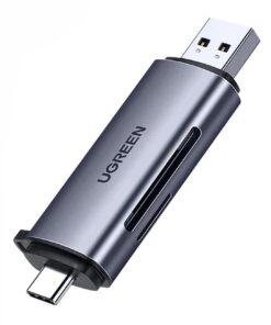 Mälukaardilugeja Ugreen CM185 USB-A 3.0/USB-C 3.1 to TF/SD (50706) hall
