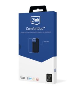 Kaane ja kaitseklaasi komplekt 3mk ComfortDuo Matt Black Xiaomi Redmi 13C/Poco C65