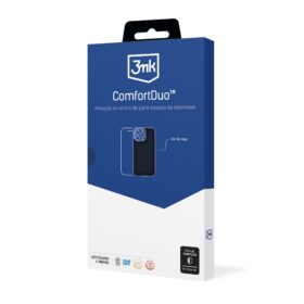 Kaane ja kaitseklaasi komplekt 3mk ComfortDuo Matt Black Xiaomi Redmi 13C/Poco C65
