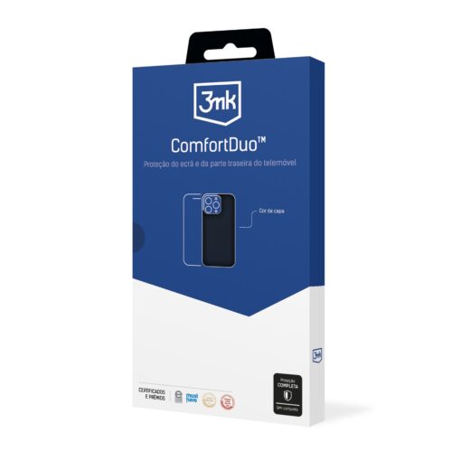 Kaane ja kaitseklaasi komplekt 3mk ComfortDuo Matt Black Xiaomi Redmi 13C/Poco C65