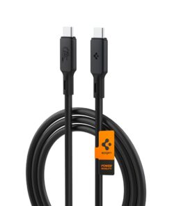 USB-kaabel ArcWire 240W, USB-C otsik <-> USB-C otsik, 1.2m, must, USB4 Gen3 40Gbps/USB-C PD3.1, PB2203, Spigen