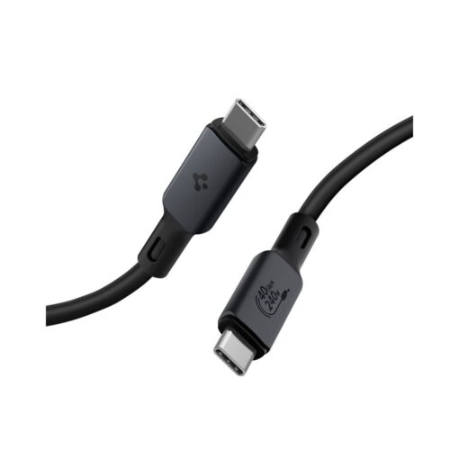 USB-kaabel ArcWire 240W, USB-C otsik <-> USB-C otsik, 1.2m, must, USB4 Gen3 40Gbps/USB-C PD3.1, PB2203, Spigen - Image 2