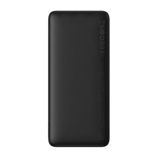 Akupank USB + USB-C pesaga, 10.000 mAh, 20W, must, Baseus - Image 3