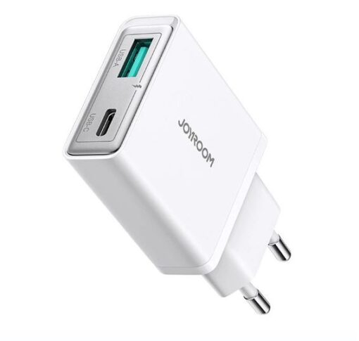 Charger JOYROOM Super Slim (TCF14) (1xUSB-C;1xUSB 3A 20W) white