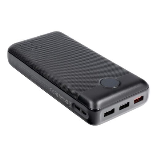 External battery POWER BANK VEGER (W3008PD) 30000mAh (3xUSB; 1xType-C; QC3.0 20W) black