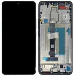 LCD screen Xiaomi Poco F6 with touch screen with frame Black original (service pack)