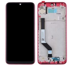 LCD screen Xiaomi Redmi Note 7 with touch screen and frame Red original (service pack)
