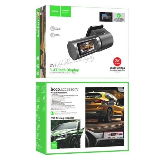 Videosalvesti Hoco DV7 2K Display Hidden Driving Recorder - Image 5