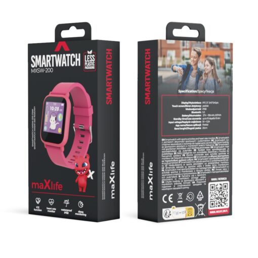 Nutikas käekell lastele Maxlife Smartwatch Kids MXSW-200 roosa - Image 4