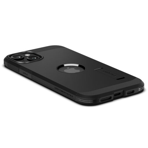 Kaitseümbris Tough Armor (MagFit), Apple iPhone 15, must, tugijalaga, MagSafe, Spigen - Image 9