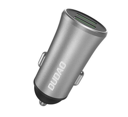 Car charger Dudao (2xUSB; 3.4A) silver