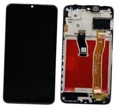 LCD screen Huawei Nova Y70/Nova Y70 Plus with touch screen with frame and battery Black original (service pack)