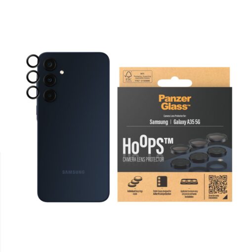 Tagakaamerate kaitseklaasid Hoops, Samsung Galaxy A35 5G, PanzerGlass - Image 2